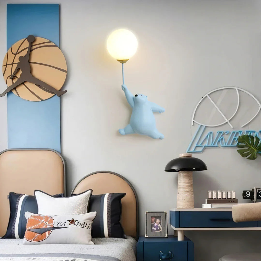 Bear Balloon Wall Lamp