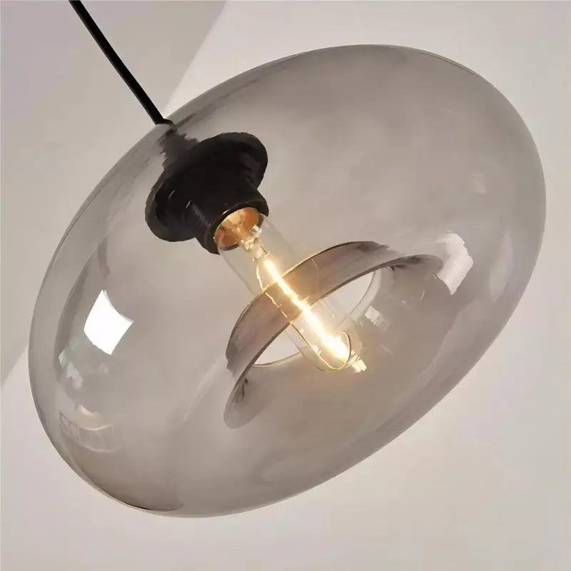 Doughnut glass pendant light