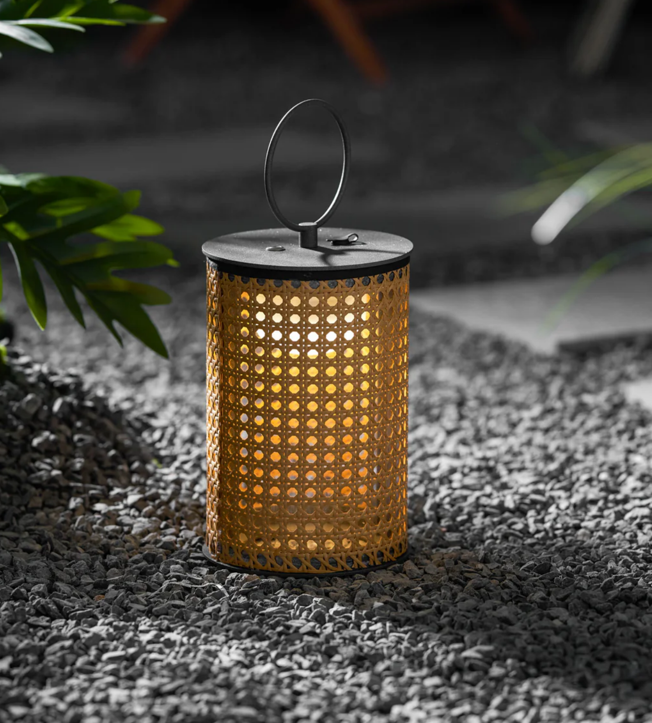 Outdoor Portable Rattan Solar Lamp