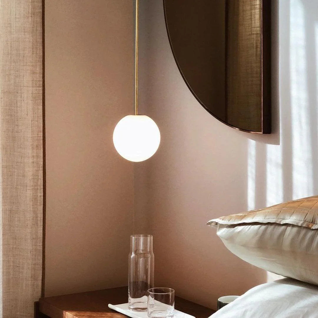 Brass Architectural Pendant Light