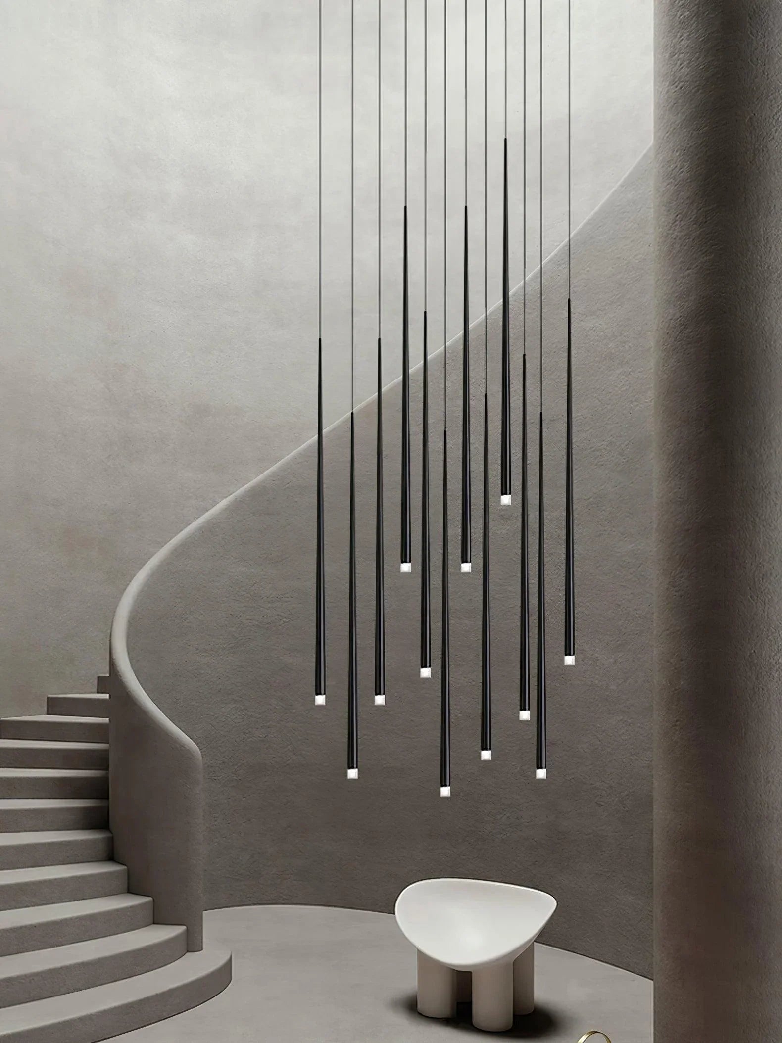 Slender Cone Chandelier