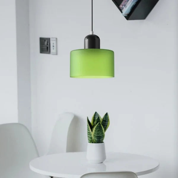 Nordic Morandi Cylinder Glass Pendant Light S66