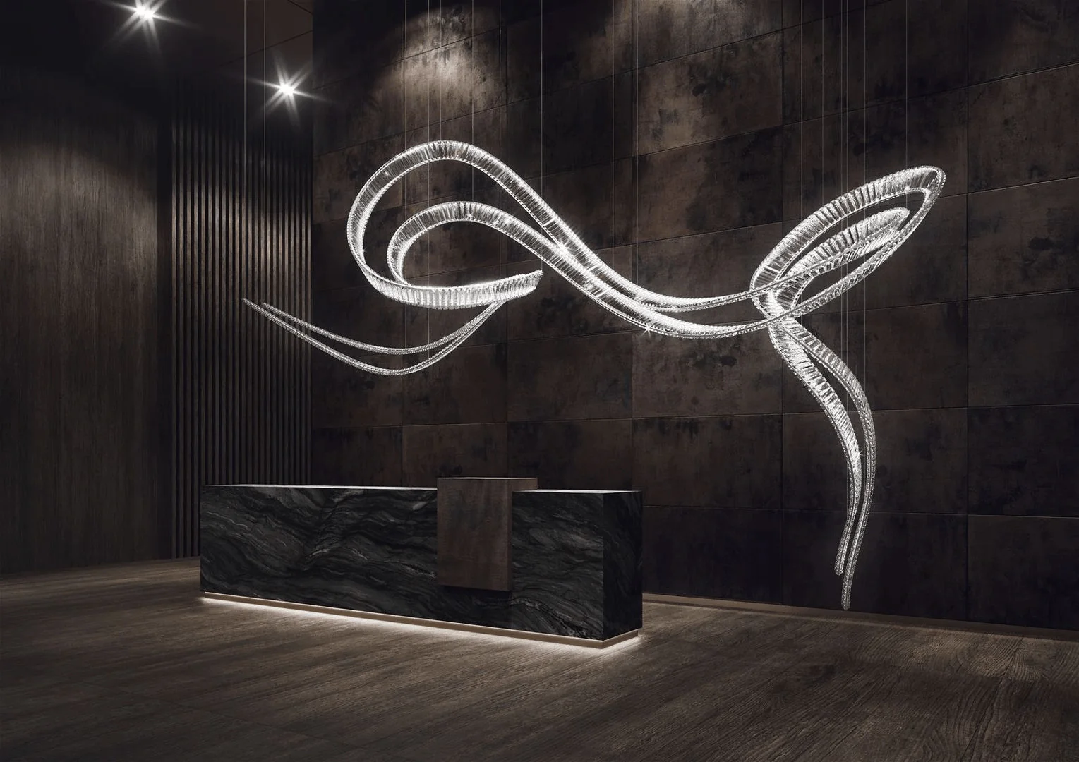 Spiral Customized Chandelier