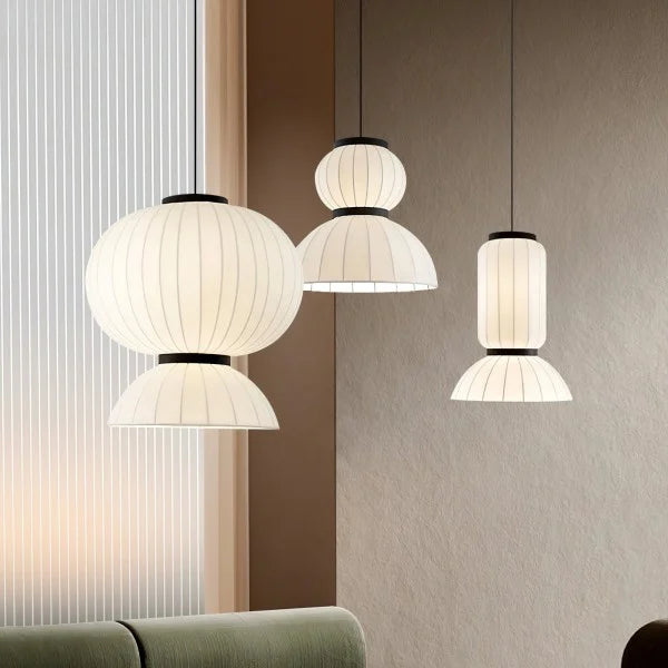 Mulberry Silk Lantern Pendant Light M433