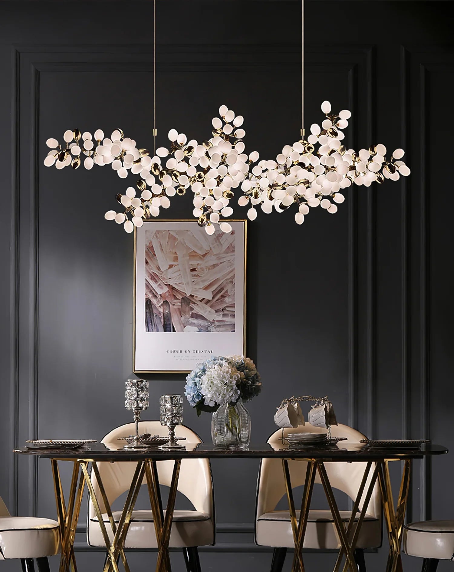 Grape Vine Bunch Chandelier
