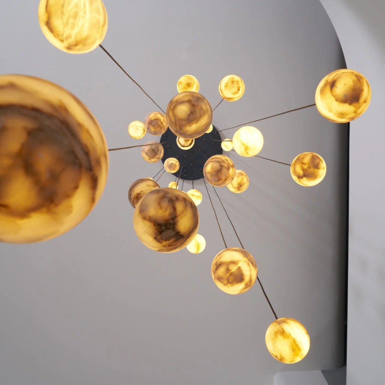Cascading Art Statement Chandelier