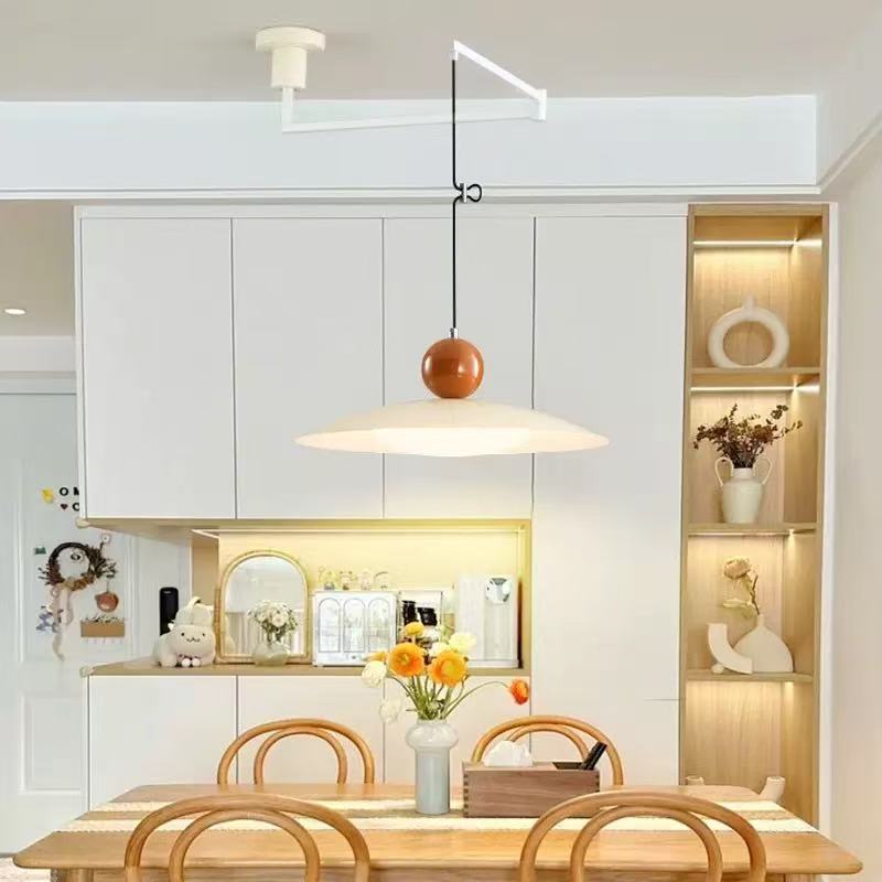Nordic Flying Saucer Swing Arm Movable Pendant Light M111