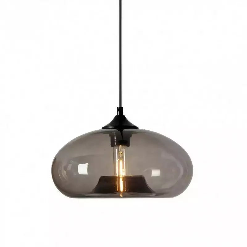 Doughnut glass pendant light