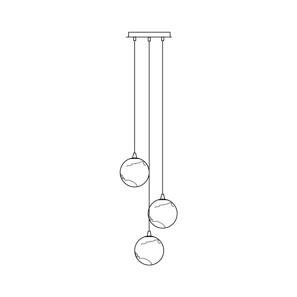 Cascading Art Statement Chandelier
