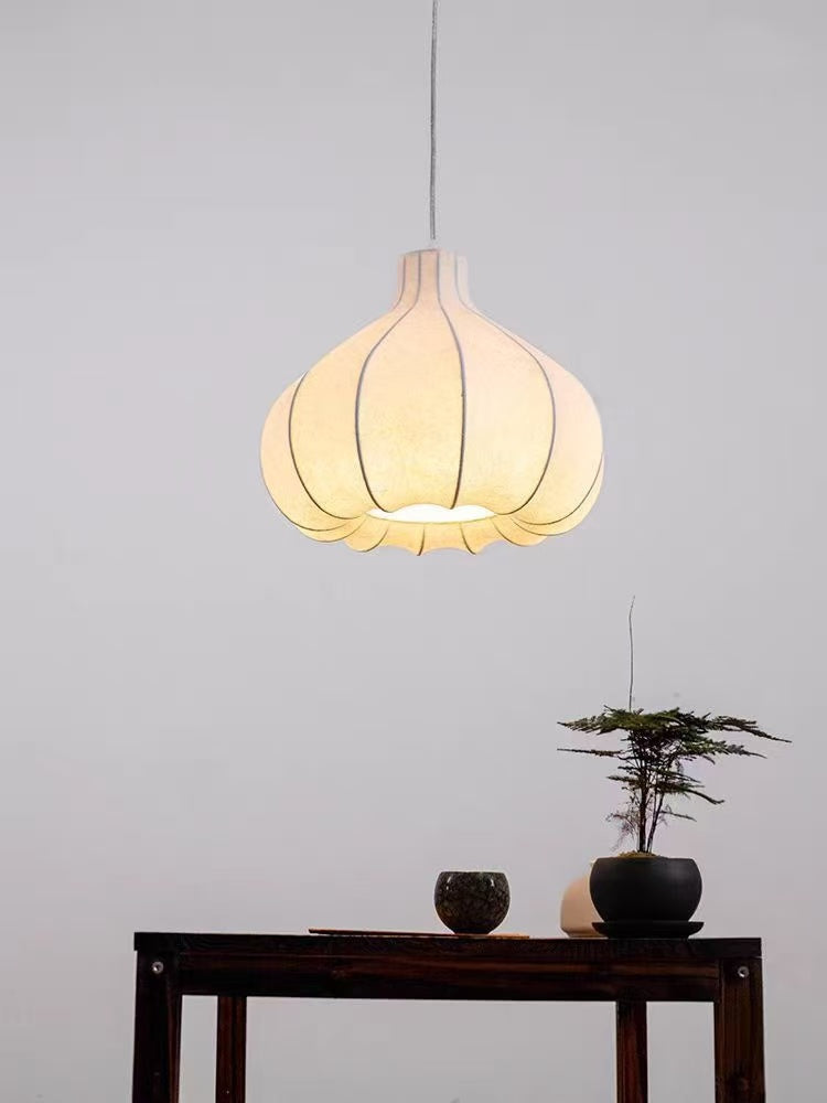 Onion Bubble Silk Pendant Lamp M434