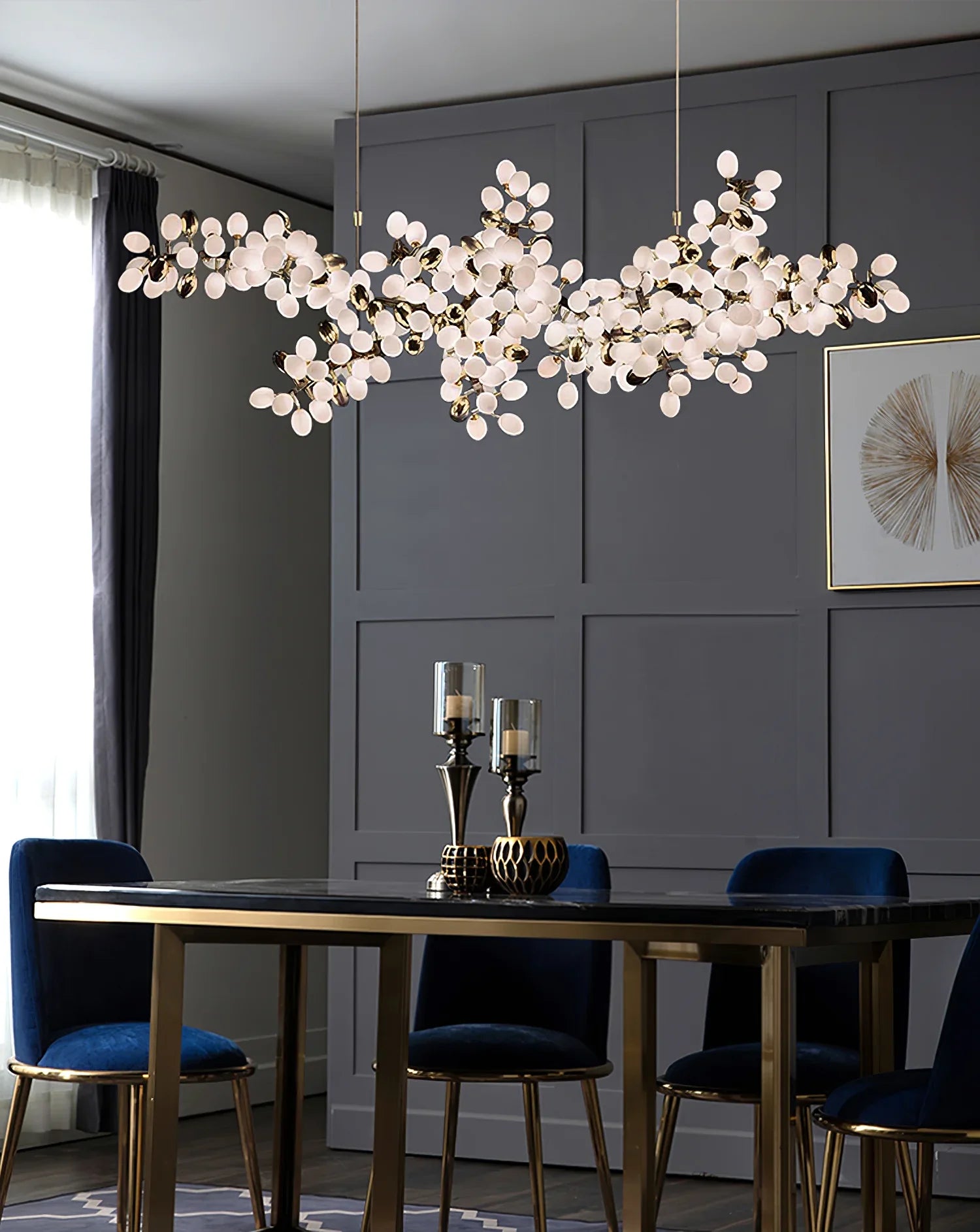 Grape Vine Bunch Chandelier