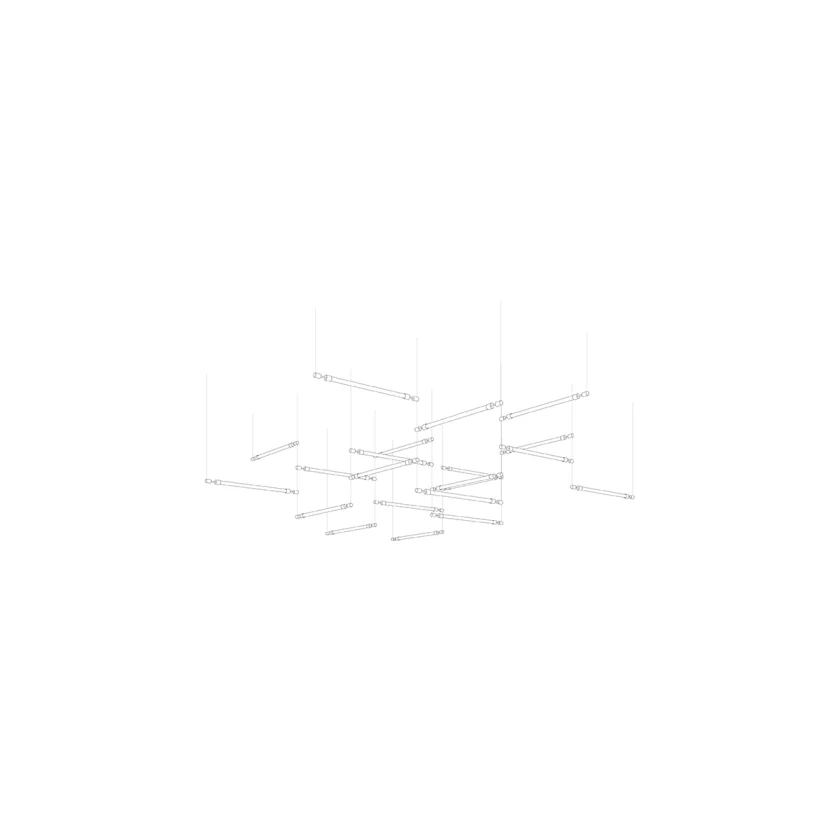 Crystal Grid Bespoken Chandelier