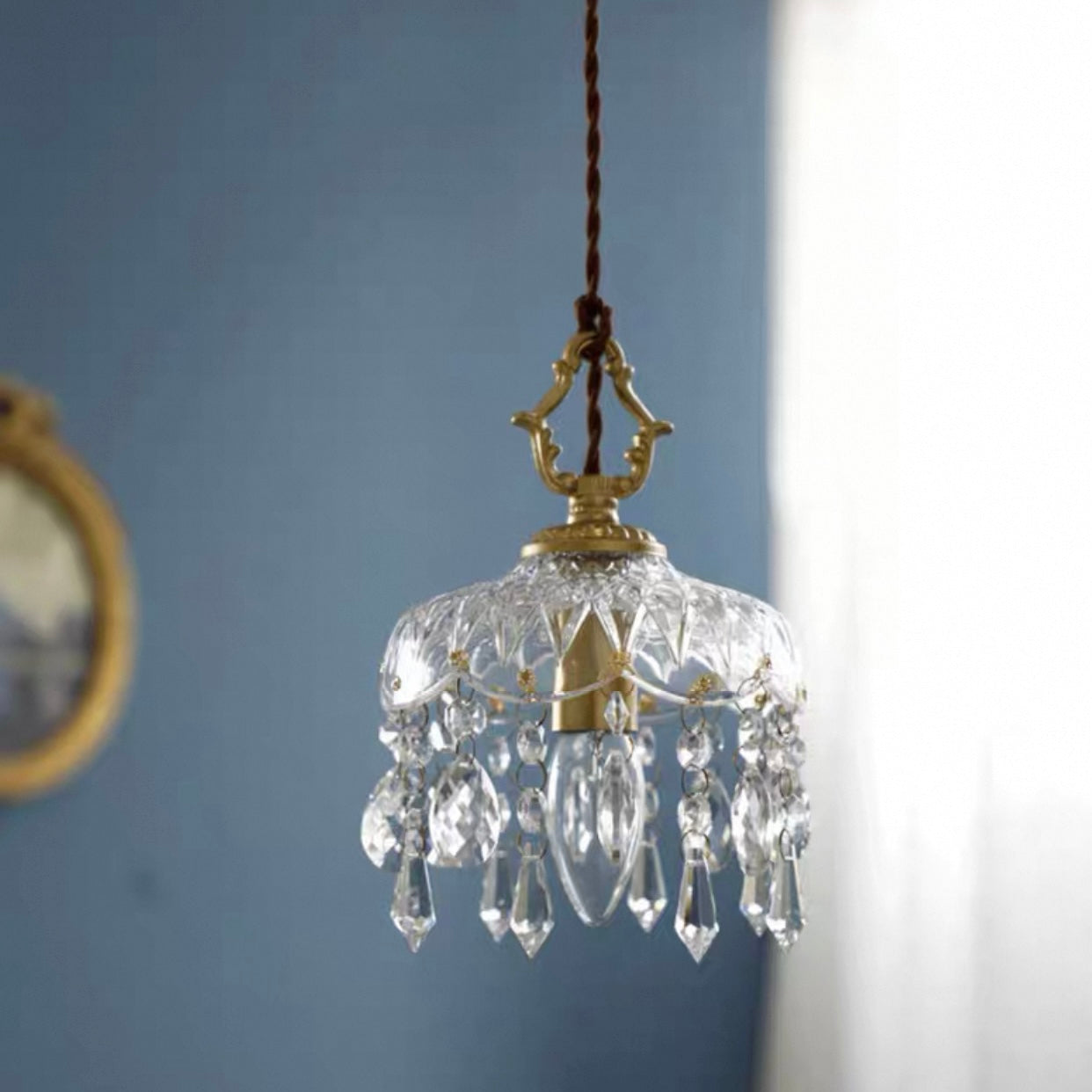 French crystal pendant lamp