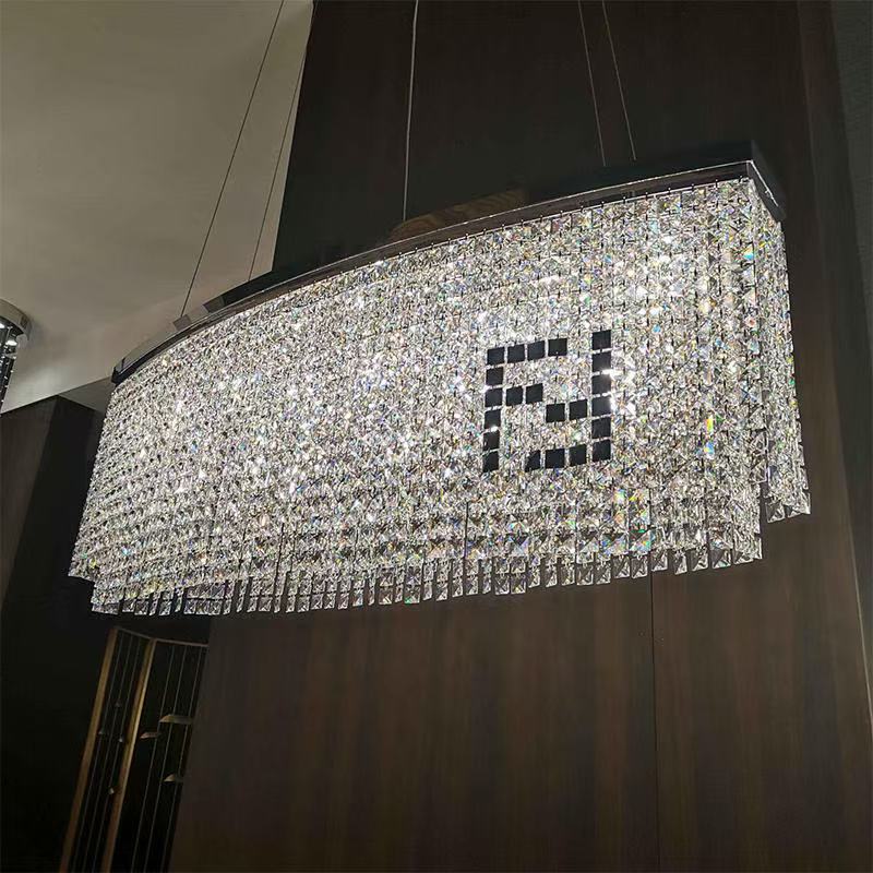Liliana Rectangle Crystal Chandelier