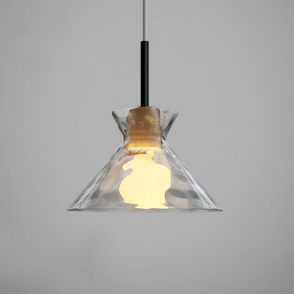 Modern Water Ripple Transparent Glass Pendant Lamp M16