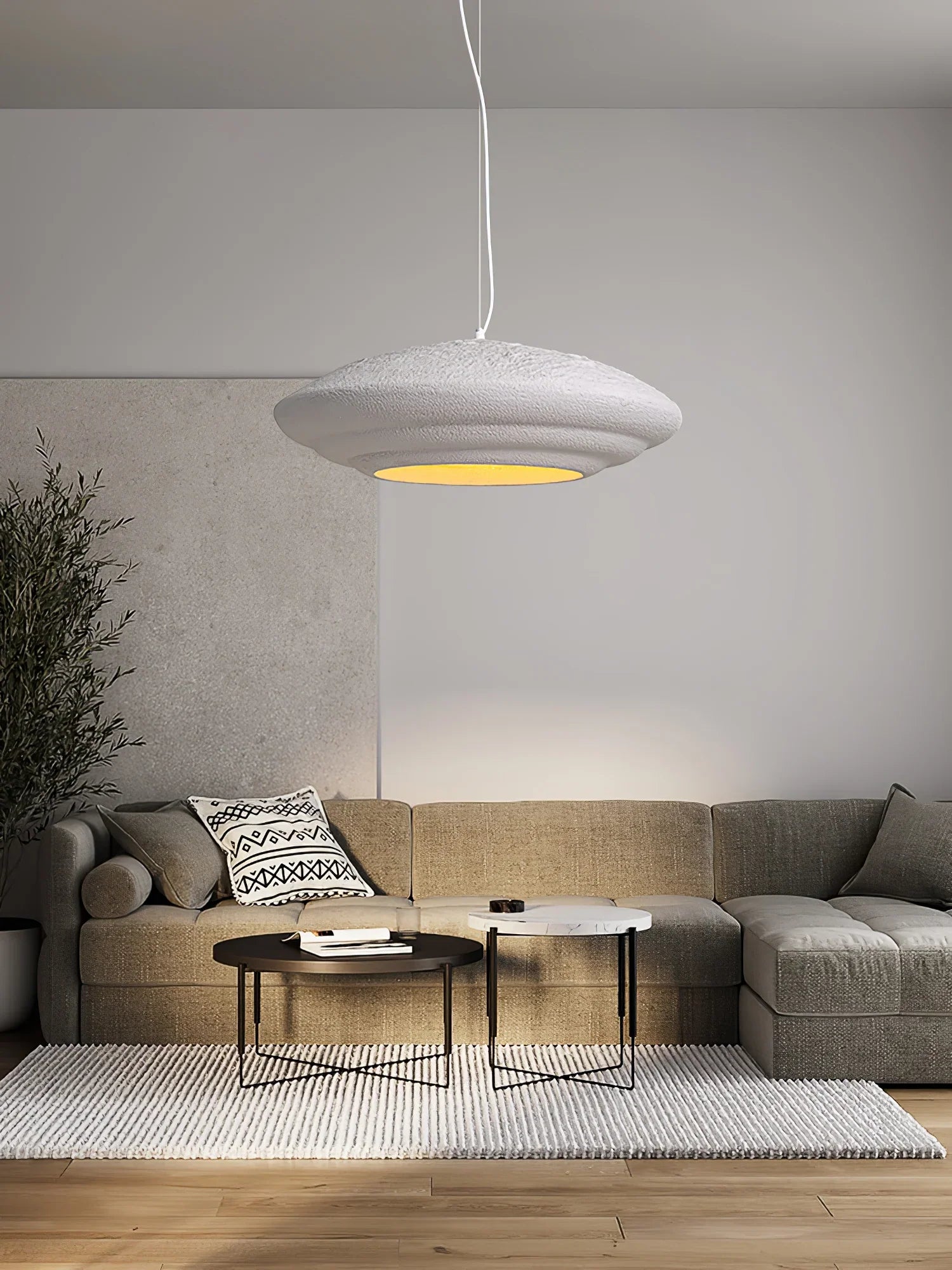 Wabi Sabi Resin Pendant Lamp