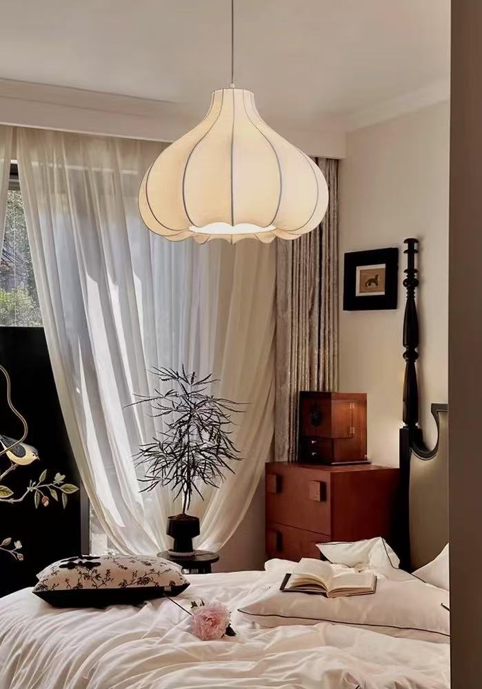 Onion Bubble Silk Pendant Lamp M434