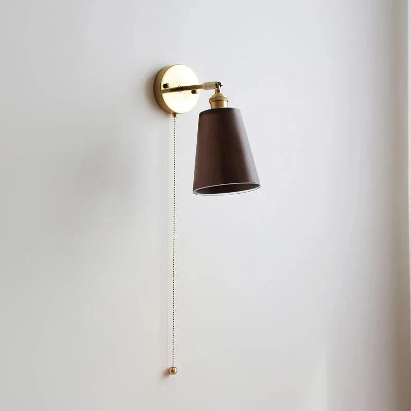 Rotatable Wooden Wall Lamp