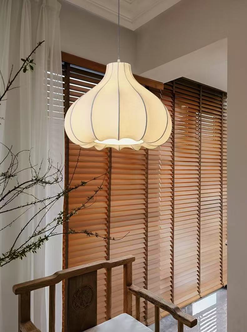 Onion Bubble Silk Pendant Lamp M434
