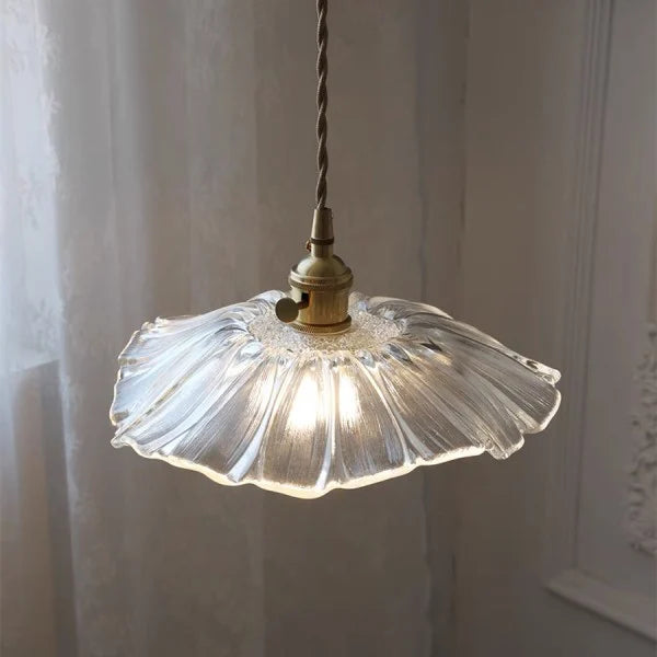 Tiffany Lotus Glass Pendant Light for Living Room S08