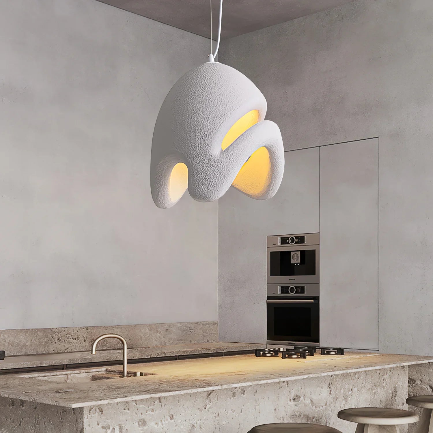 Wabi Sabi Resin Pendant Lamp