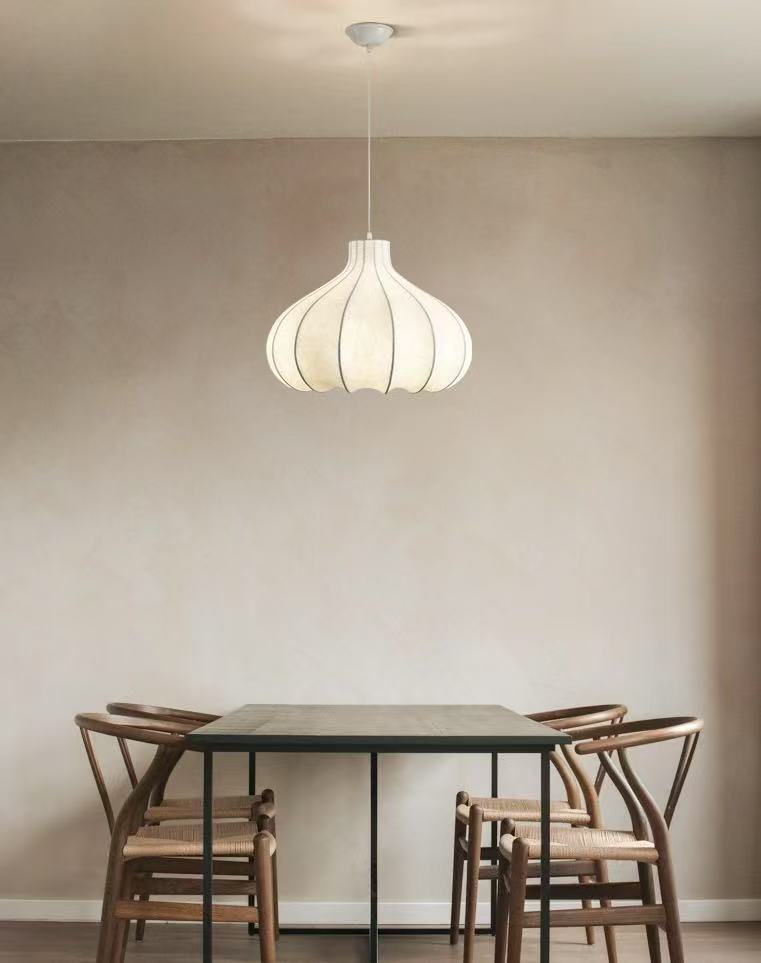Onion Bubble Silk Pendant Lamp M434