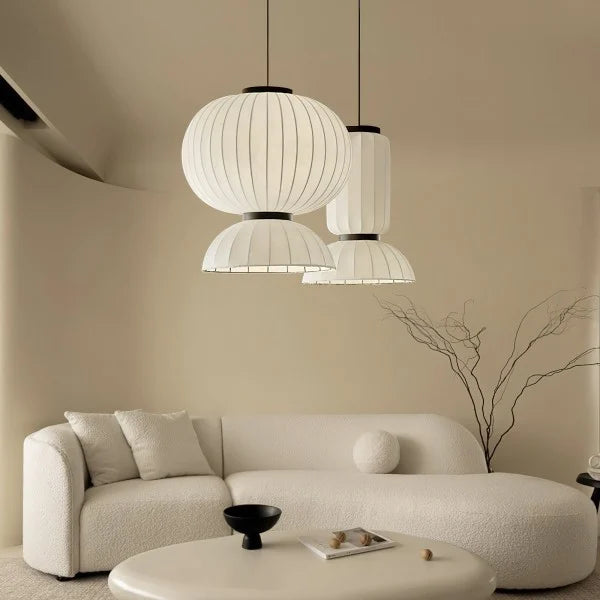 Mulberry Silk Lantern Pendant Light M433
