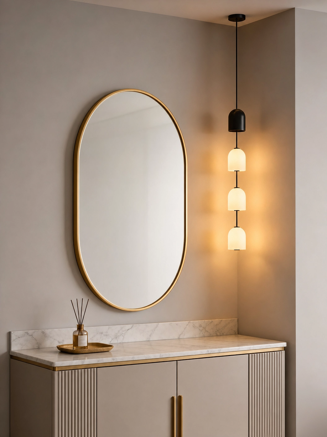 Perla Stacked Glass Pendant Light