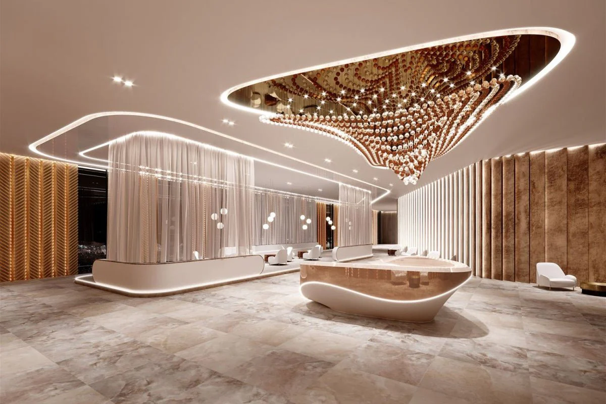Pearl Wave Bespoke Chandelier