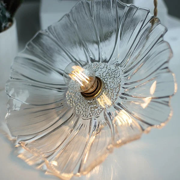 Tiffany Lotus Glass Pendant Light for Living Room S08
