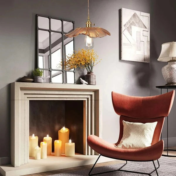 Tiffany Lotus Glass Pendant Light for Living Room S08