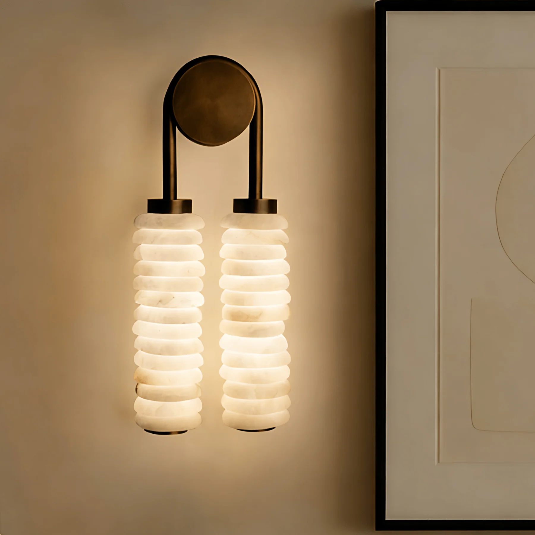 Alabaster Wall Sconce