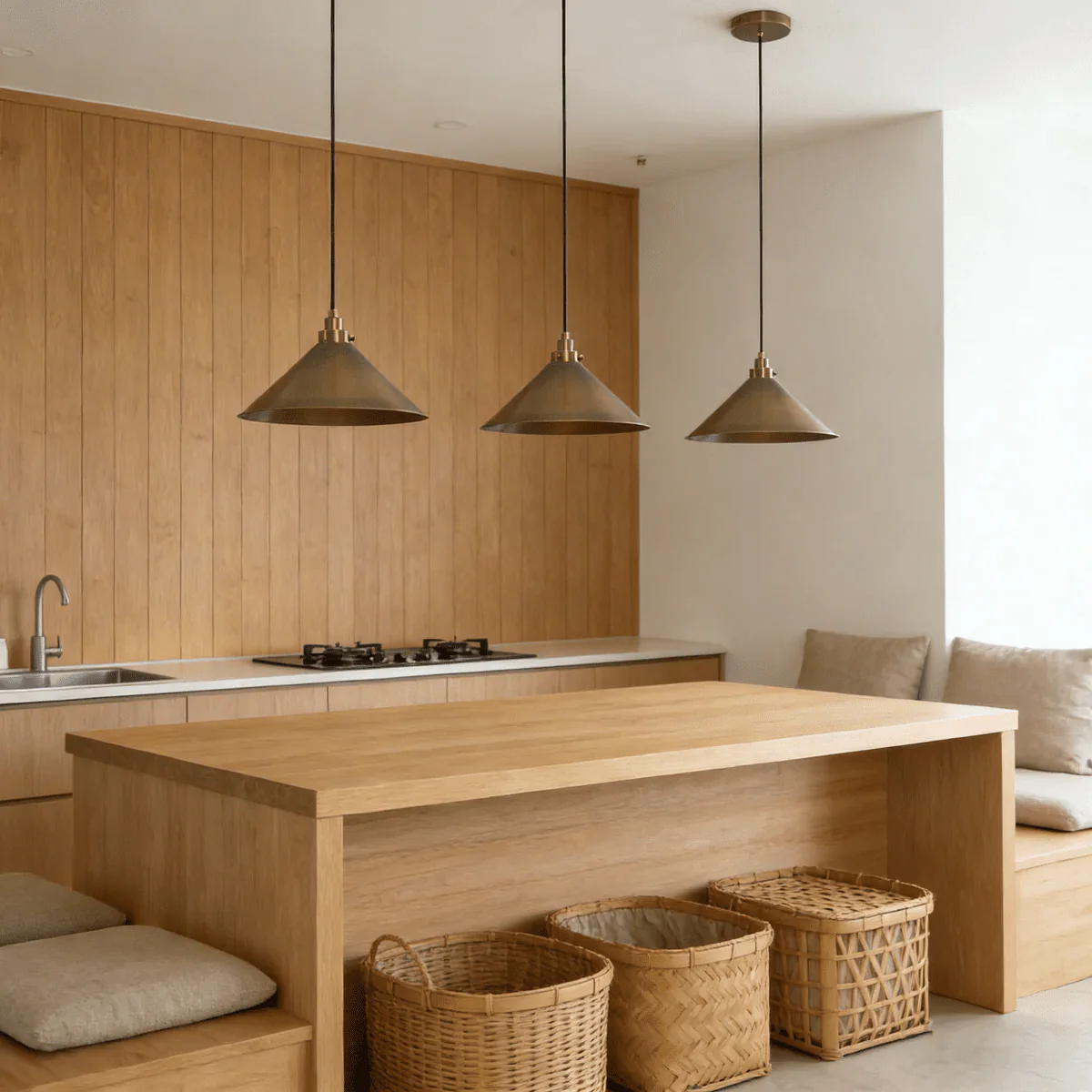 Atacama Tapered Copper Pendant