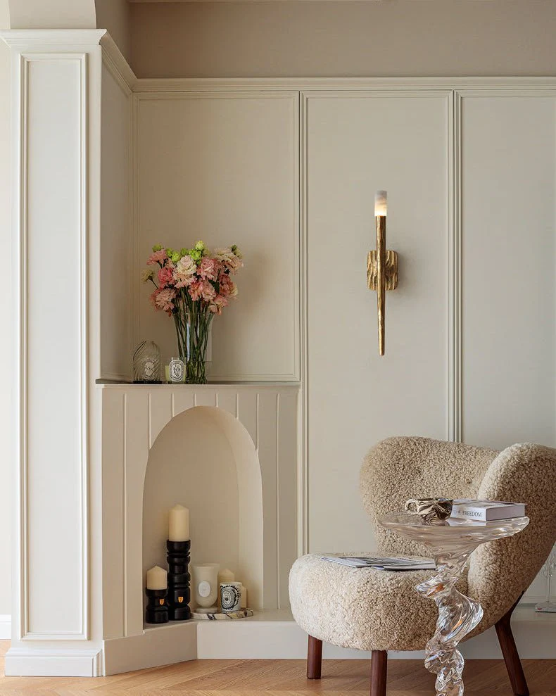 Volterra Fluted Alabaster Sconce
