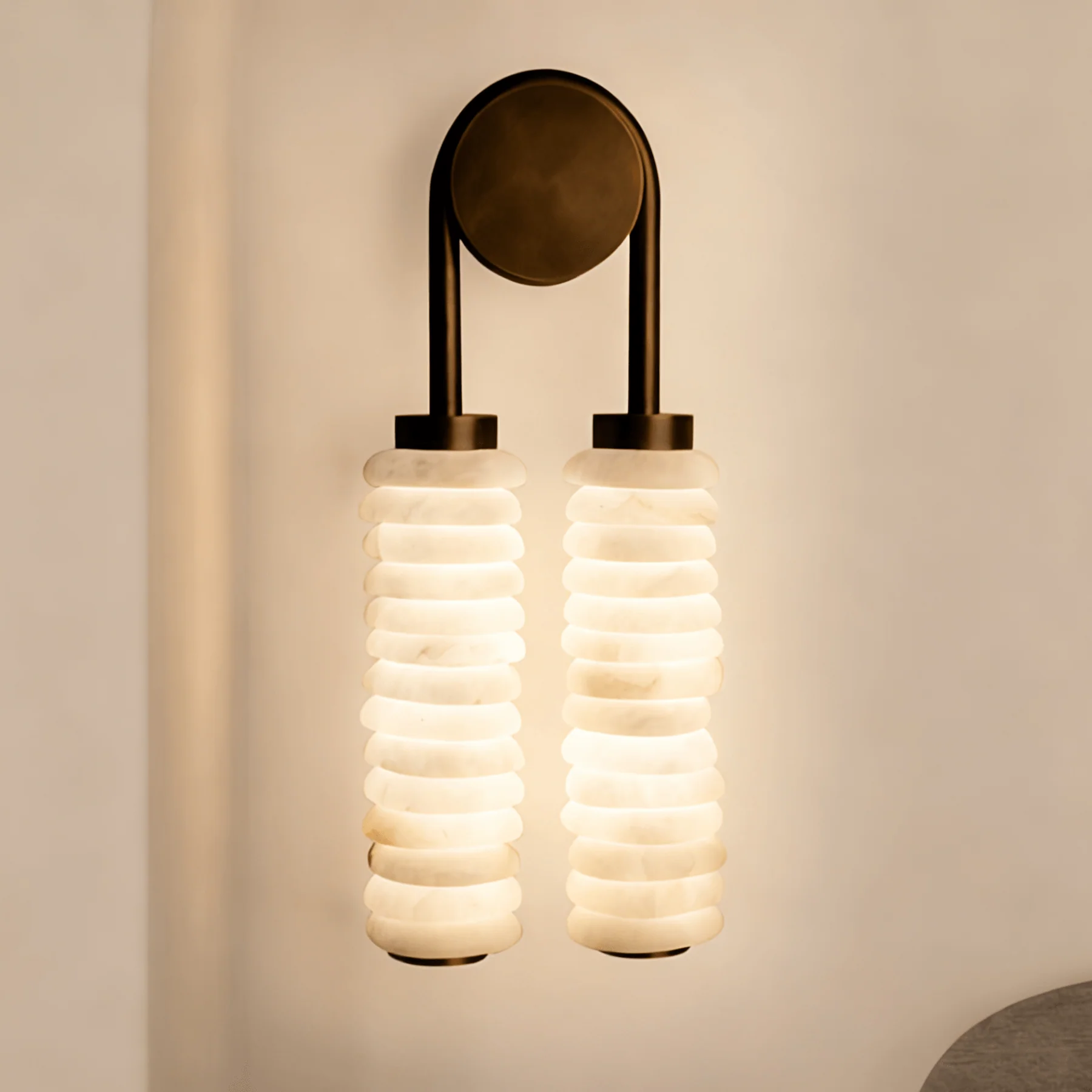 Alabaster Wall Sconce