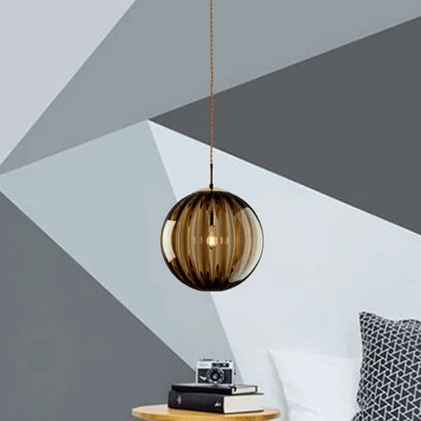 Nordic Water Pattern Glass Ball Pendant Light S96