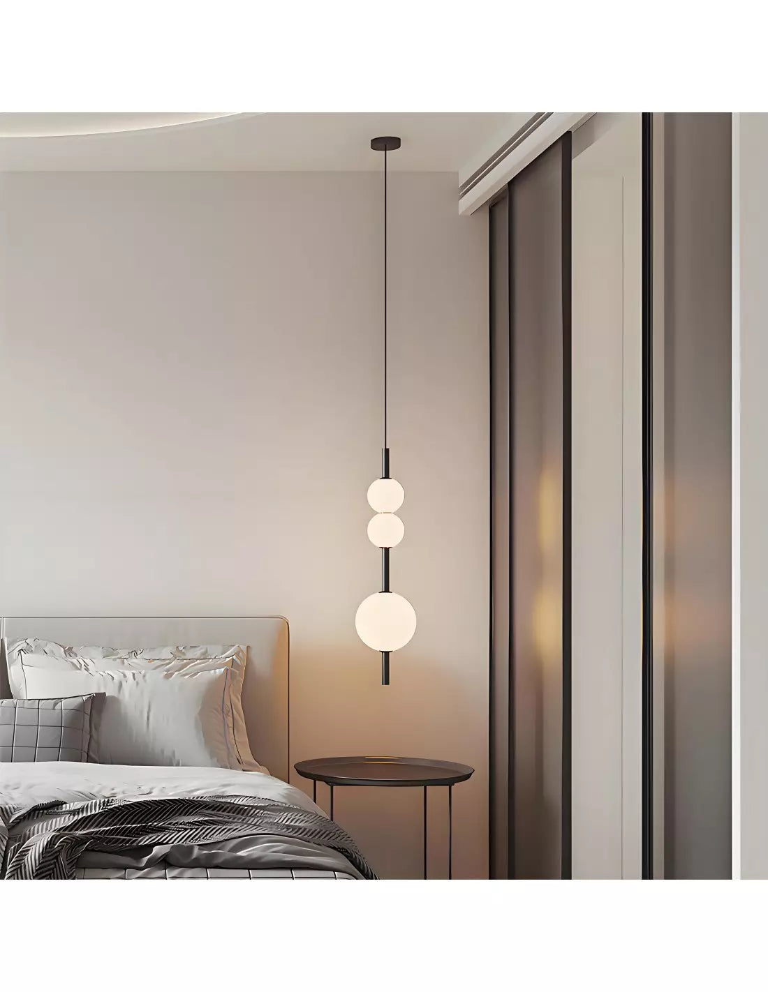 Vertical Glass Pendant Light
