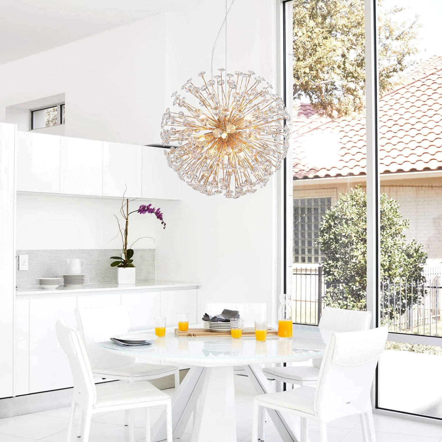 Crystal Dandelion Chandelier