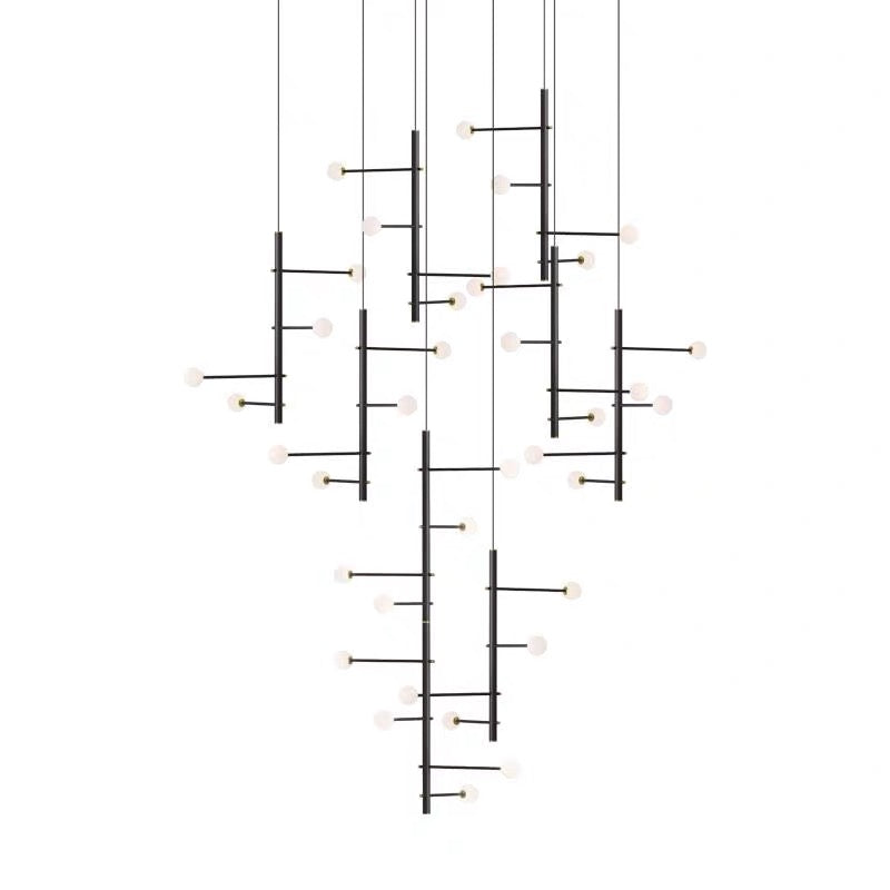 Orbit Cascade Multi-Globe Chandelier