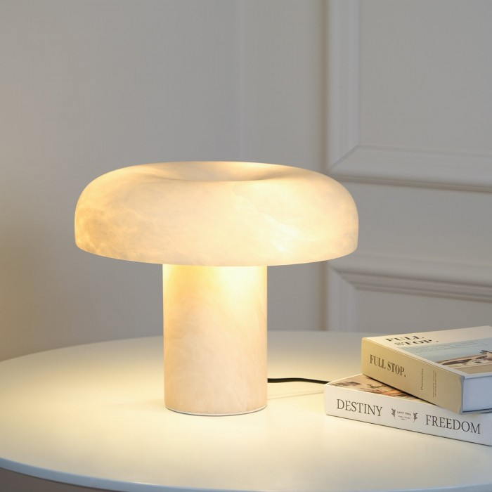 Alabaster Mushroom Table Lamp