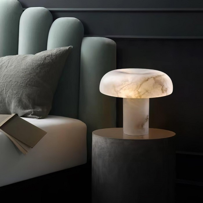 Alabaster Mushroom Table Lamp