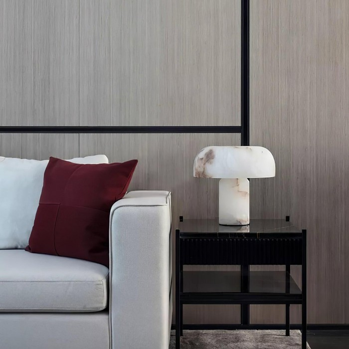 Alabaster Mushroom Table Lamp