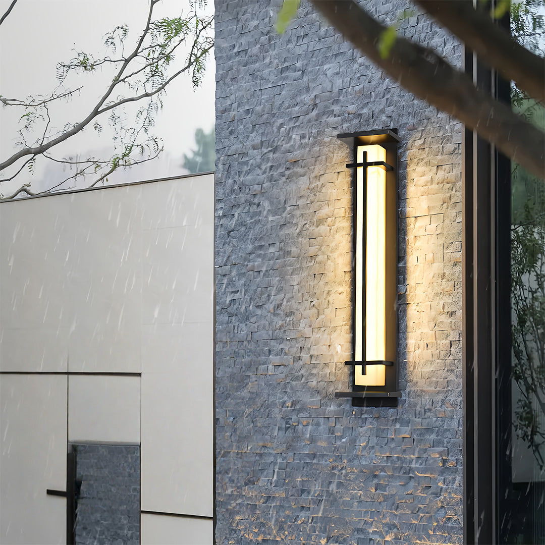 Black Outside Wall Lights Minimalist Waterproof Lamp