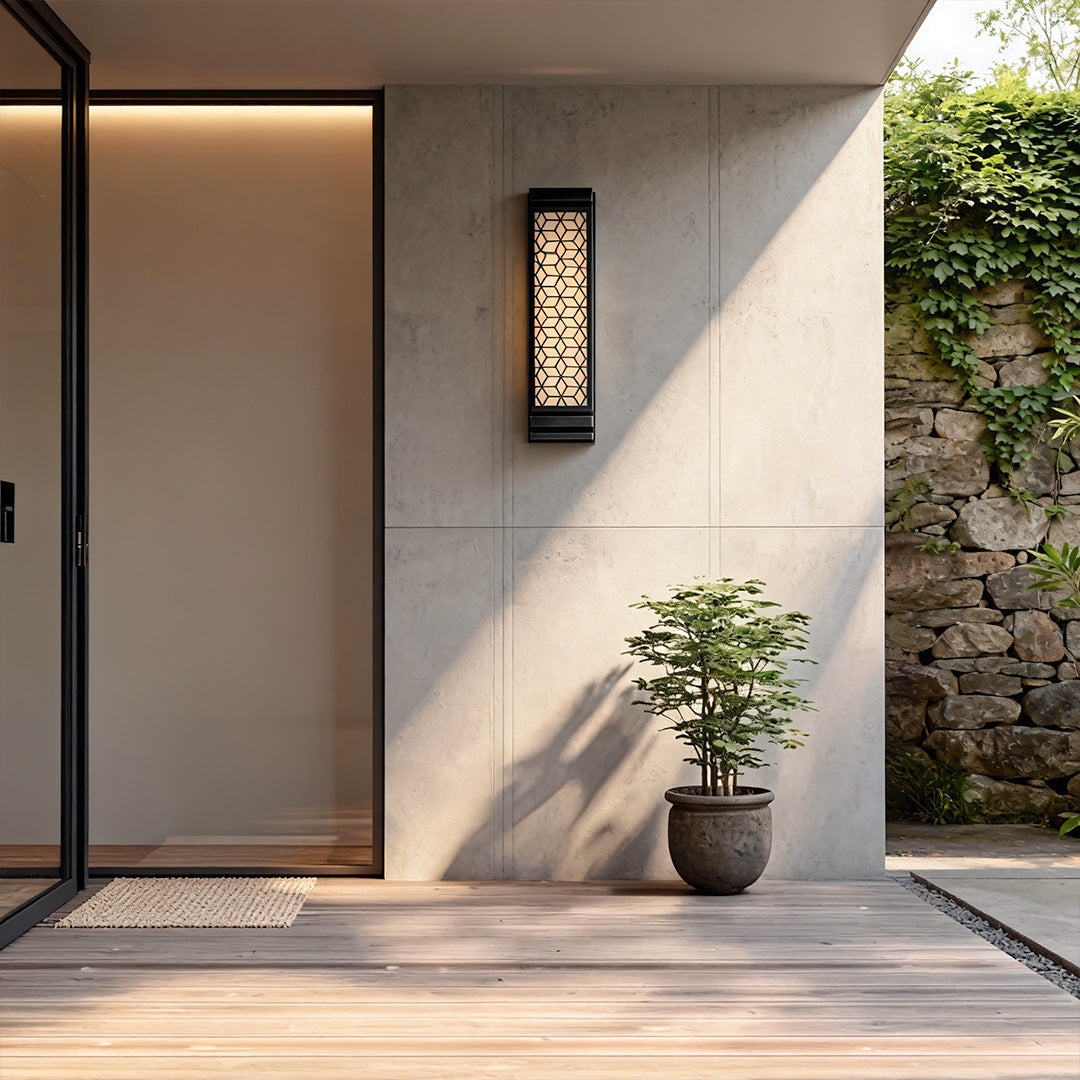 Square Wall Sconce Light Artificial Cloud Stone Waterproof Lamp