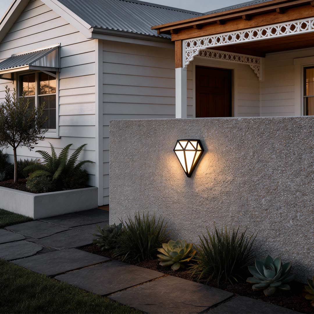 Diamond Shape Wall Light LED Waterproof Modern Porch Outdoor Light