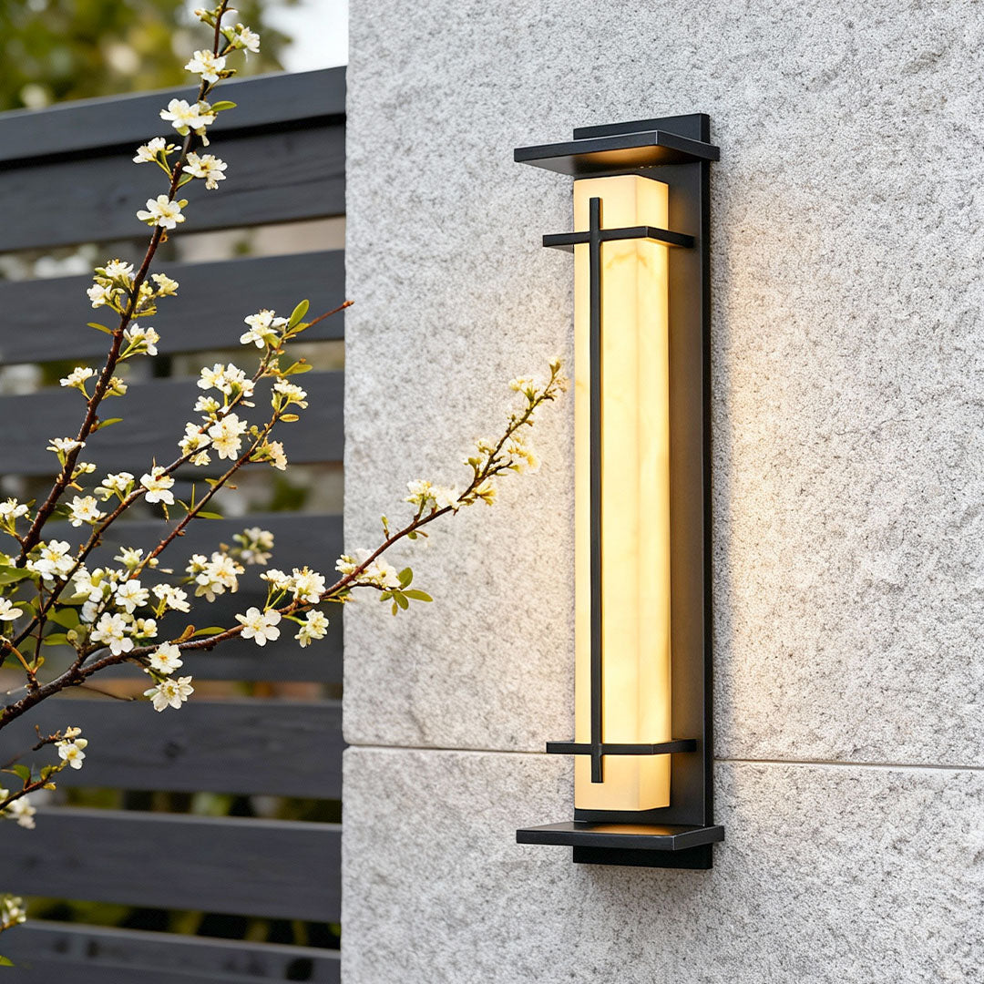 Black Outside Wall Lights Minimalist Waterproof Lamp