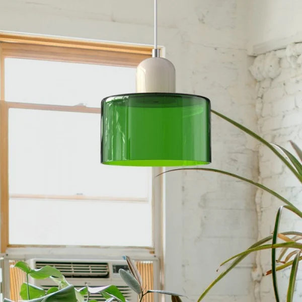 Nordic Morandi Cylinder Glass Pendant Light S66
