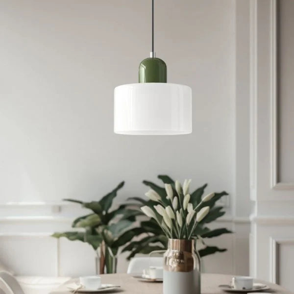 Nordic Morandi Cylinder Glass Pendant Light S66