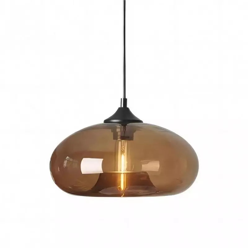 Doughnut glass pendant light