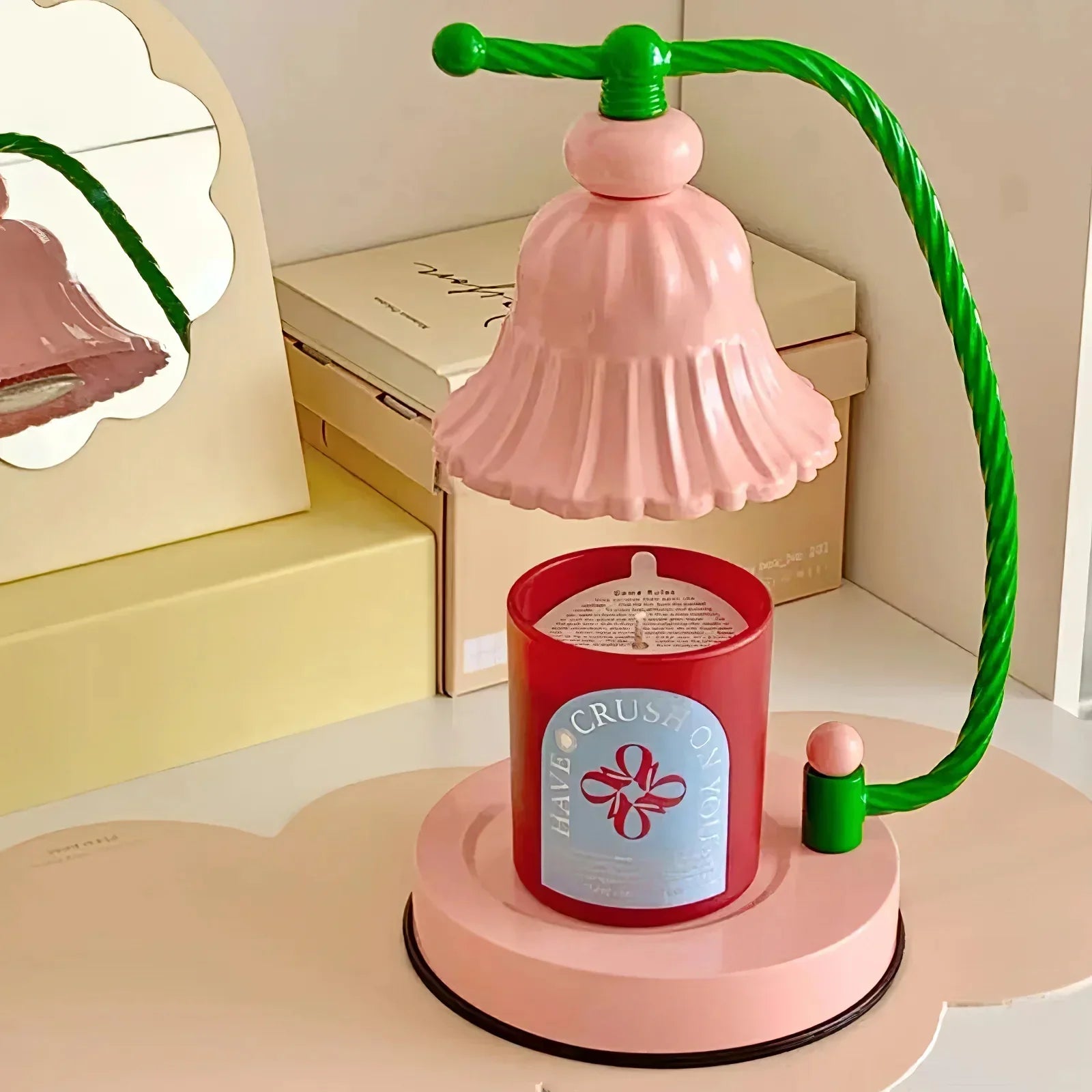 Pink Candle Warmer Lamp